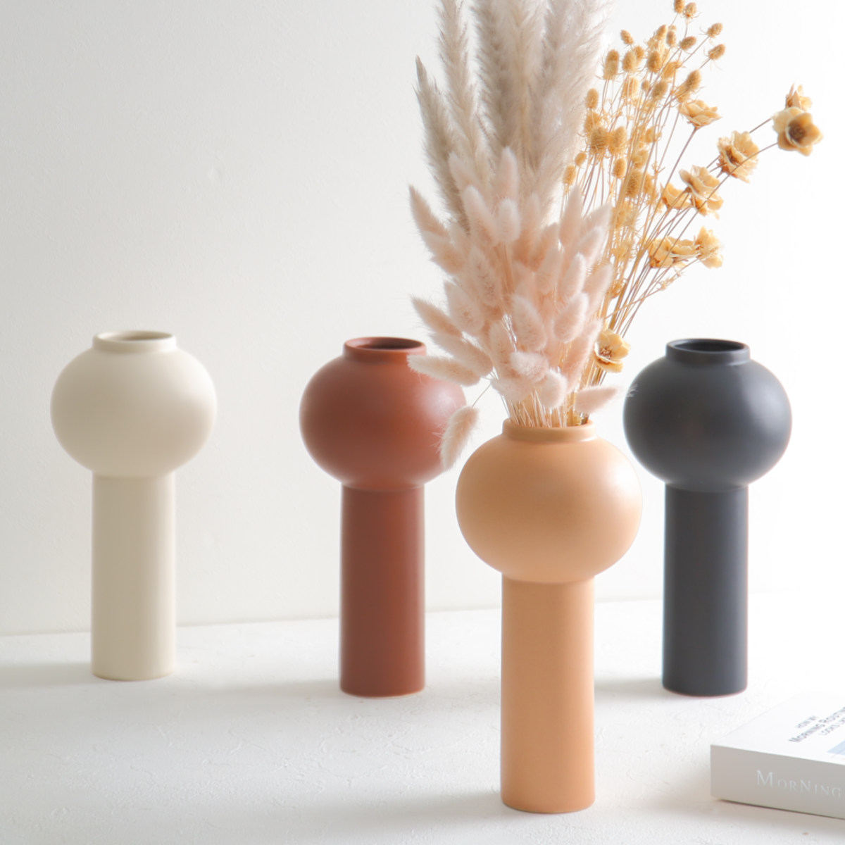 花瓶 パレス ベース テラコッタ フラワーベース （ 花びん 花器 無地