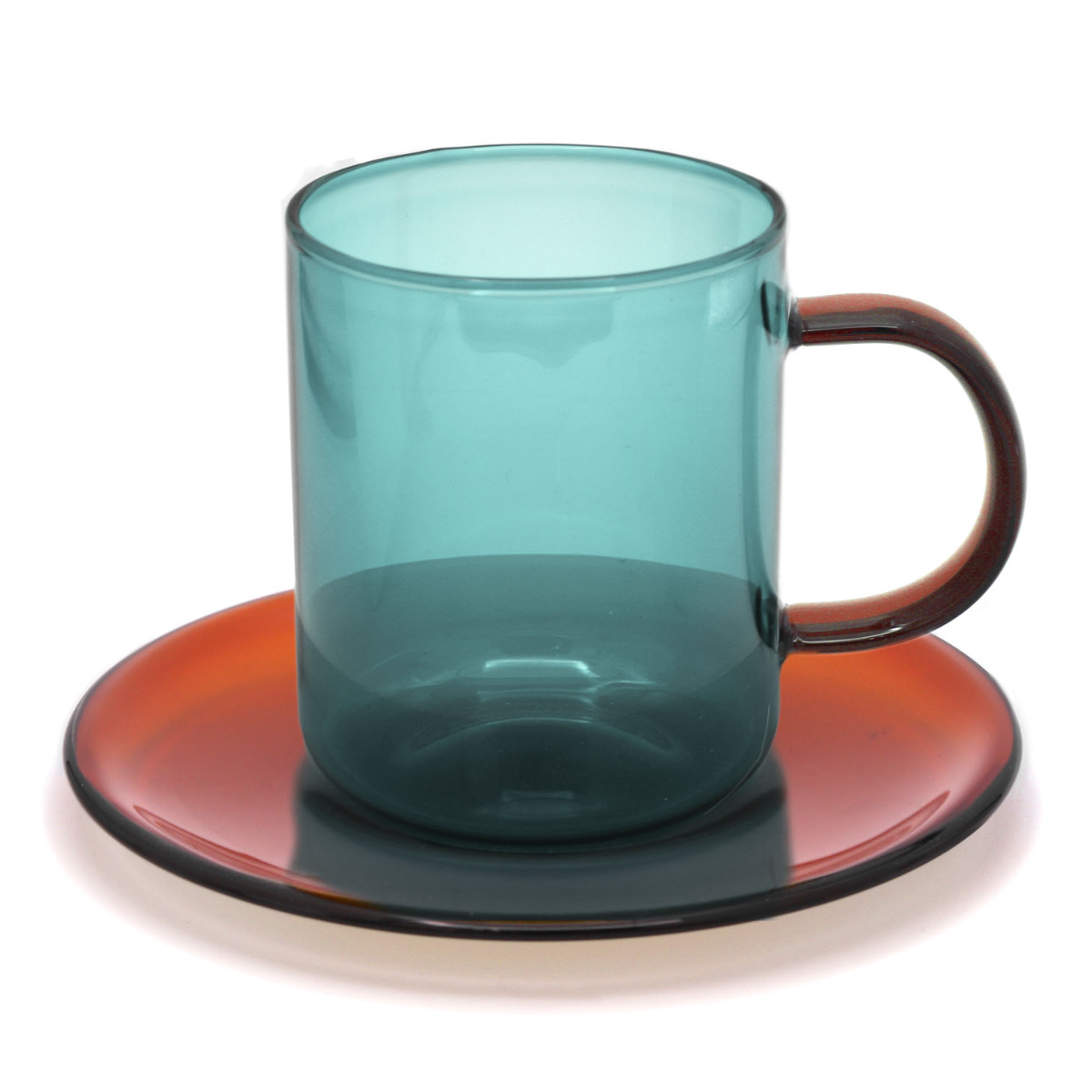 マグカップ&ソーサー 400ml 耐熱ガラス （ 食洗機対応 電子レンジ対応 オーブン対応 ガラスマグ カップ コップ ソーサー ）｜interior-palette｜03