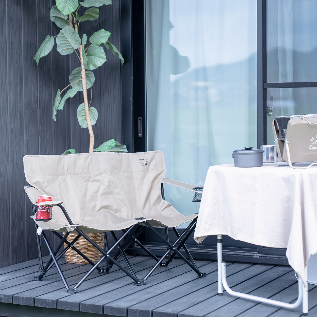 CS Charmant ベンチ シャルマン イスベンチ カーキ 折りたたみ