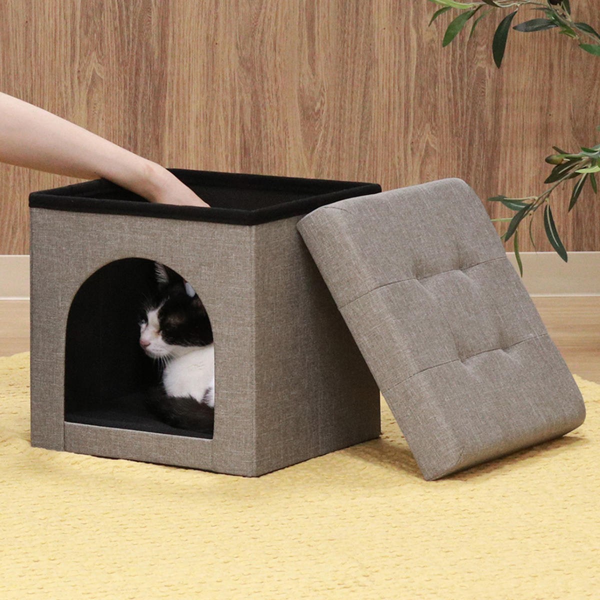不二貿易（Fuji Boeki） ペットハウス スツール ミニ 30cm 室内 （ 犬