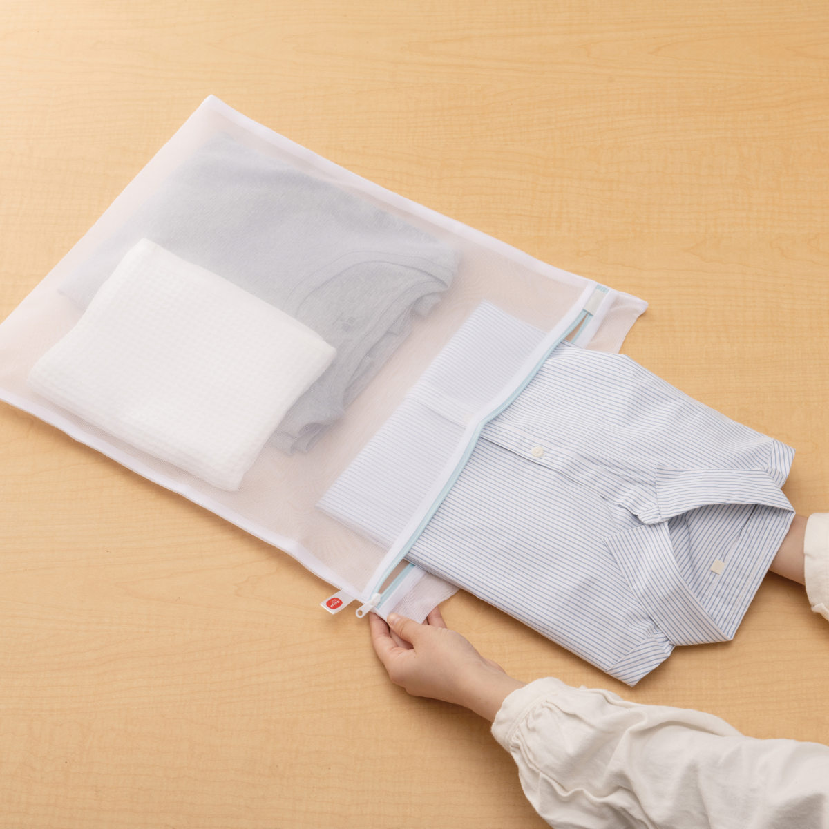 洗濯ネット ST角型ガードネット 40×50 （ 角型 ランドリーバッグ ランドリーネット 洗濯物 メッシュ ）