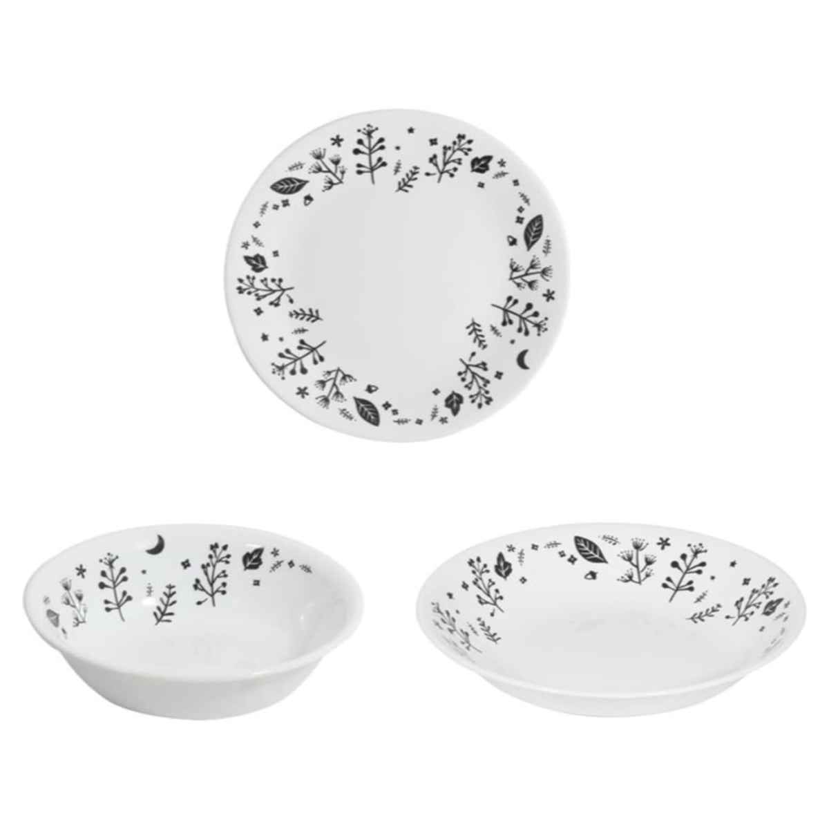 【美品】 peak コレール食器　6枚 パール金属 食器 3点セット CORELLE コレール ムーンライトフォレスト