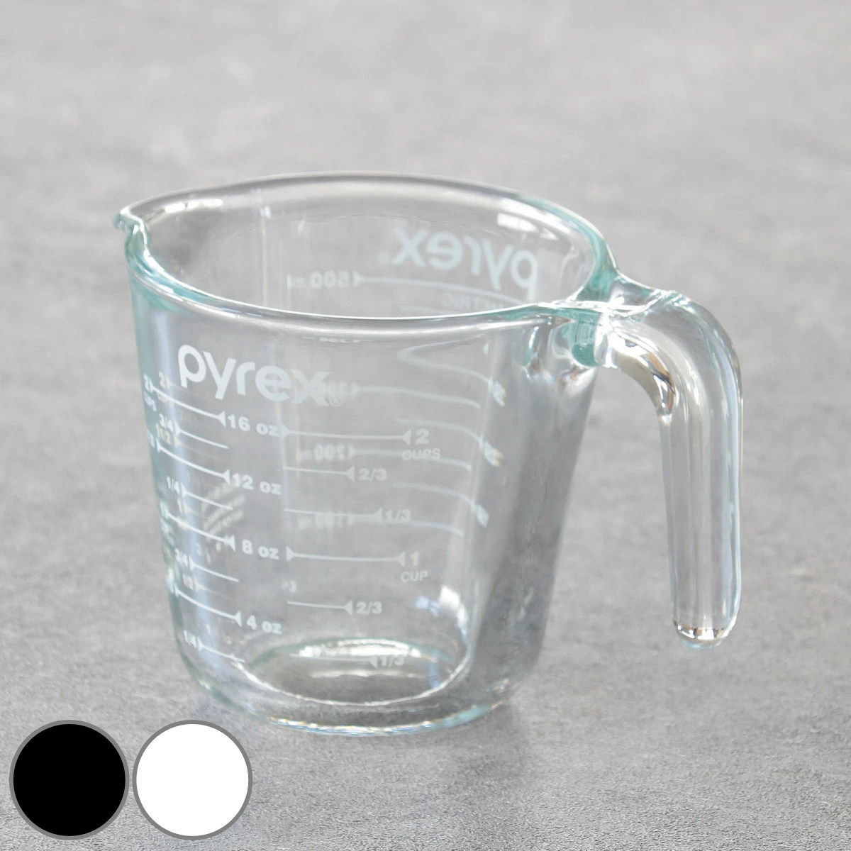 PYREX（パイレックス） 計量カップ 500ml 耐熱ガラス 取っ手付き