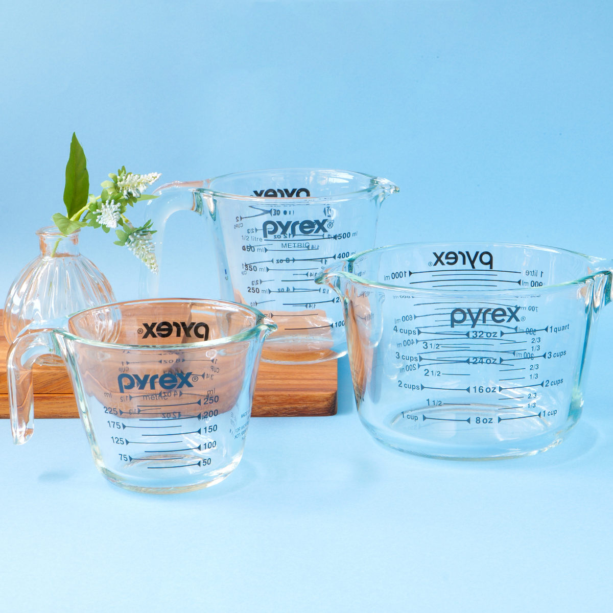 Supreme Pyrex 1カップ 計量カップ PYREX（パイレックス） 計量カップ 1L 耐熱ガラス 取っ手付き メジャー