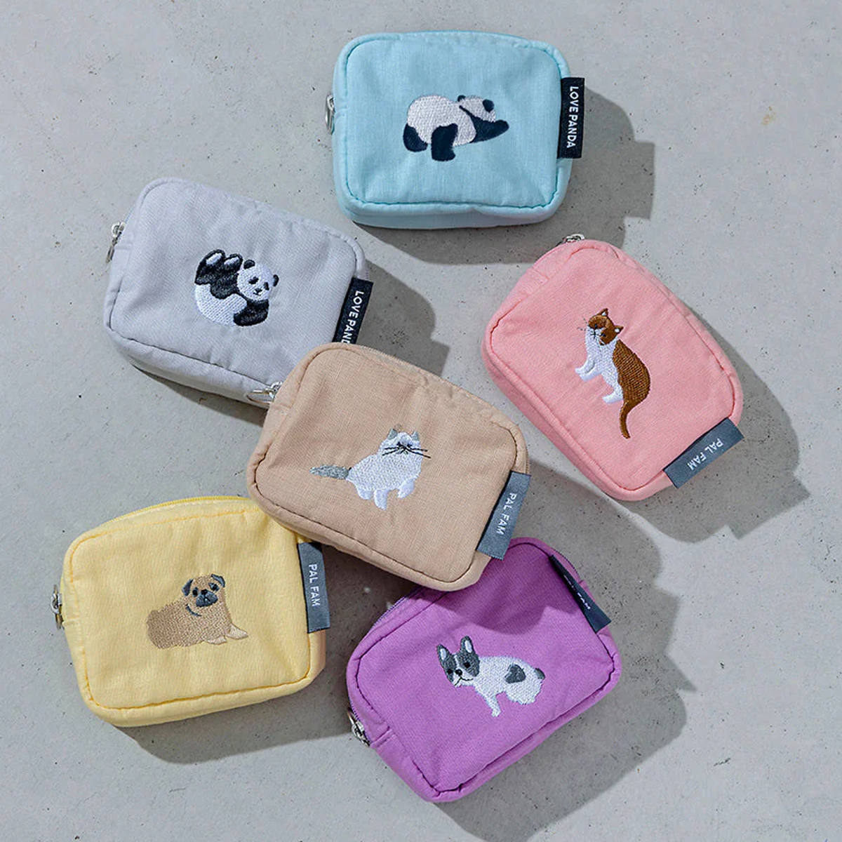 ポーチ パルプチポーチ 動物 布製 （ マルチポーチ コスメポーチ マチあり どうぶつ 小さめ コンパクト 小物入れ かわいい ）