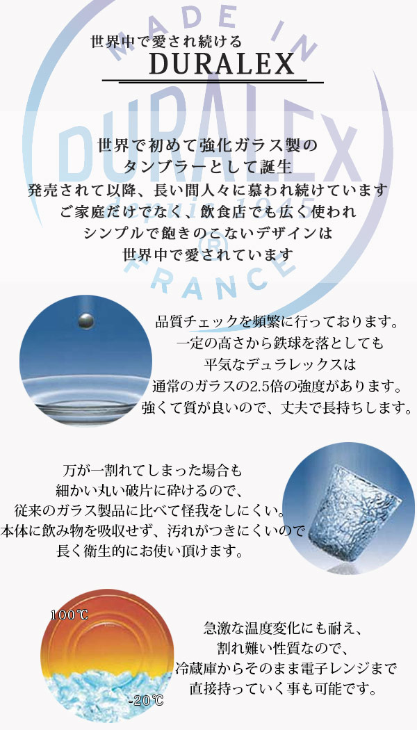 コップ DURALEX デュラレックス PICARDIE ピカルディ マリン 310ml 6個セット グラス 食器 （ ガラス ガラスコップ ガラス製 タンブラー おしゃれ ） | DURALEX | 07