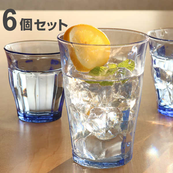 コップ DURALEX デュラレックス PICARDIE ピカルディ マリン 360ml 6個セット グラス 食器 （ ガラス ガラスコップ ガラス製 タンブラー おしゃれ ） | DURALEX