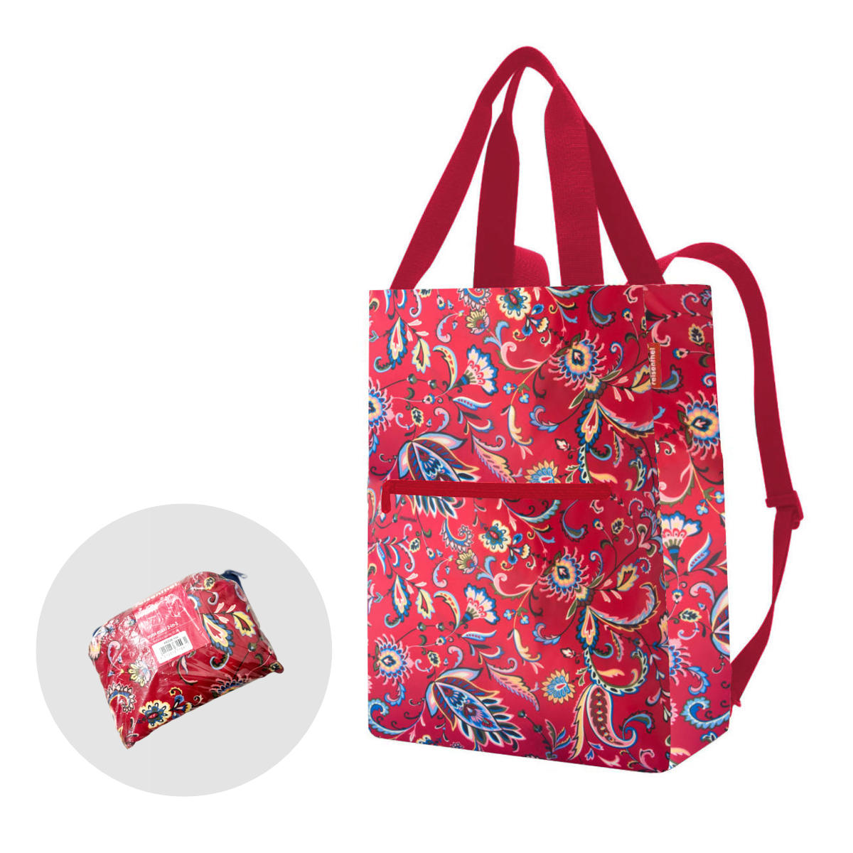 エコバッグ リュック MINI MAXI 2 IN 1 PAISLEY RUBY （ ライゼンタール リュックサック トートバッグ 折りたたみ 軽量 ）