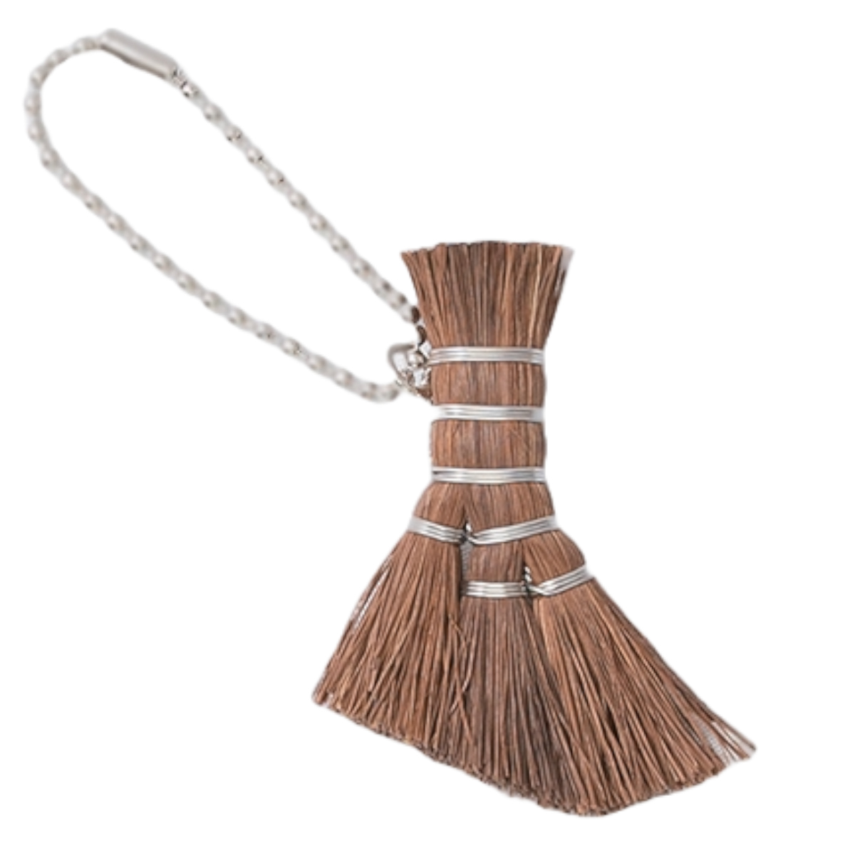 高田耕造商店 ストラップ ボールチェーン チャームほうき 棕櫚 （ キーホルダー ほうき 日本製 箒 ホウキ 和箒 しゅろ シュロ 最小 極小 雑貨 掃除 ）