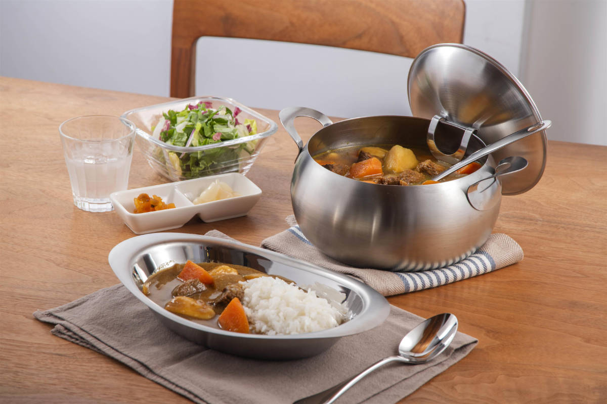 スープポット　カレー　スープ　ステンレス 下村企販 スープ＆カレーポット 20cm IH対応 ステンレス製 日本製
