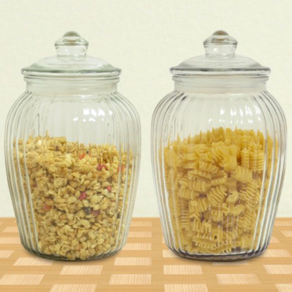 保存容器 2.3L アンティーククッキージャー ガラス （ キャニスター