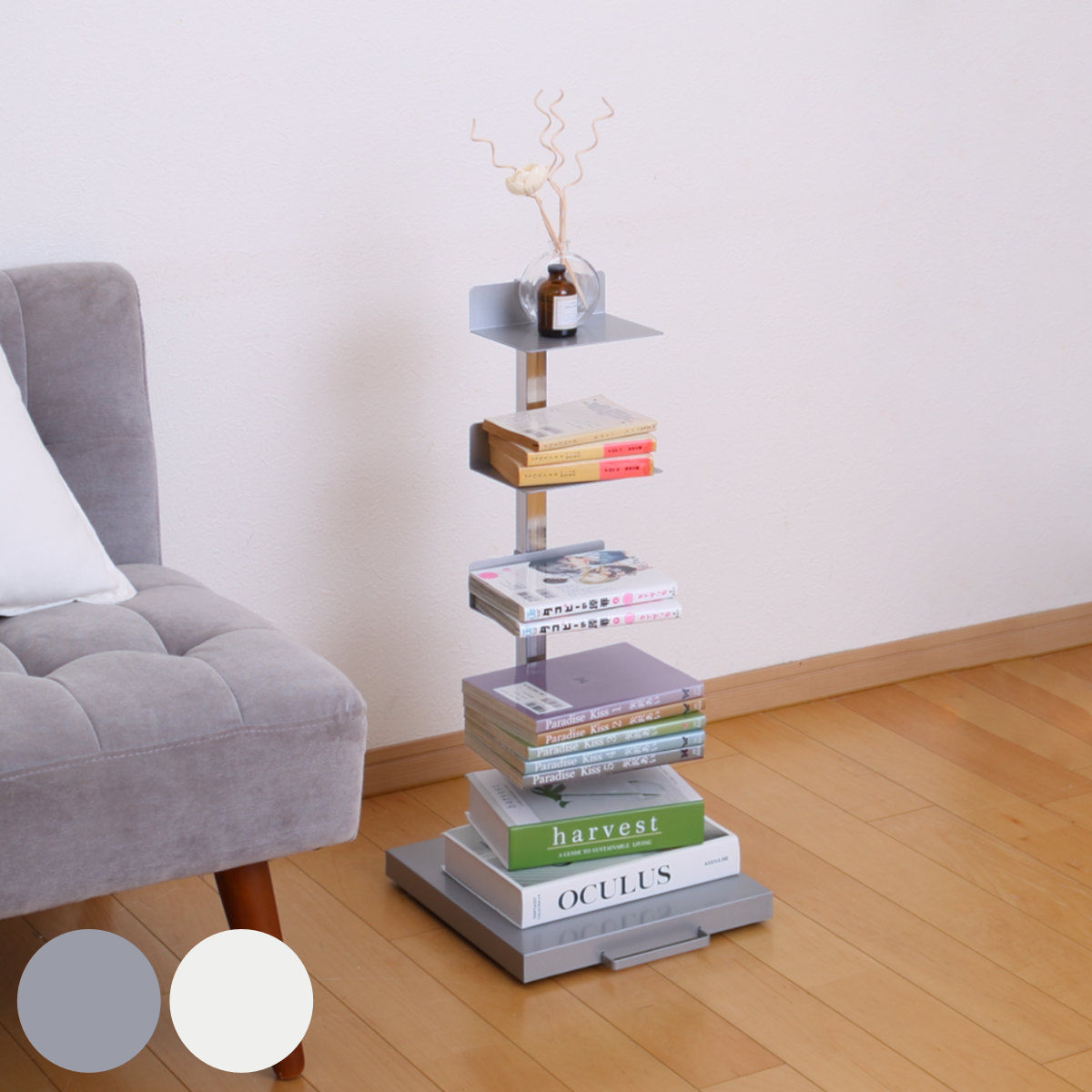 ブックタワー ロータイプ 5段 高さ67.5cm 日本製 Tsum Dockブック
