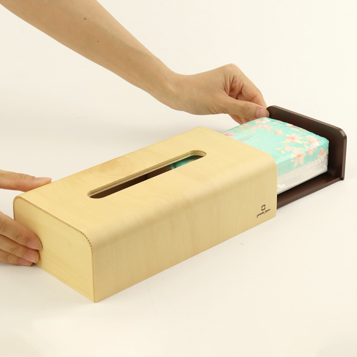 ヤマト工芸 ティッシュボックス ソフトパック用ティッシュケース