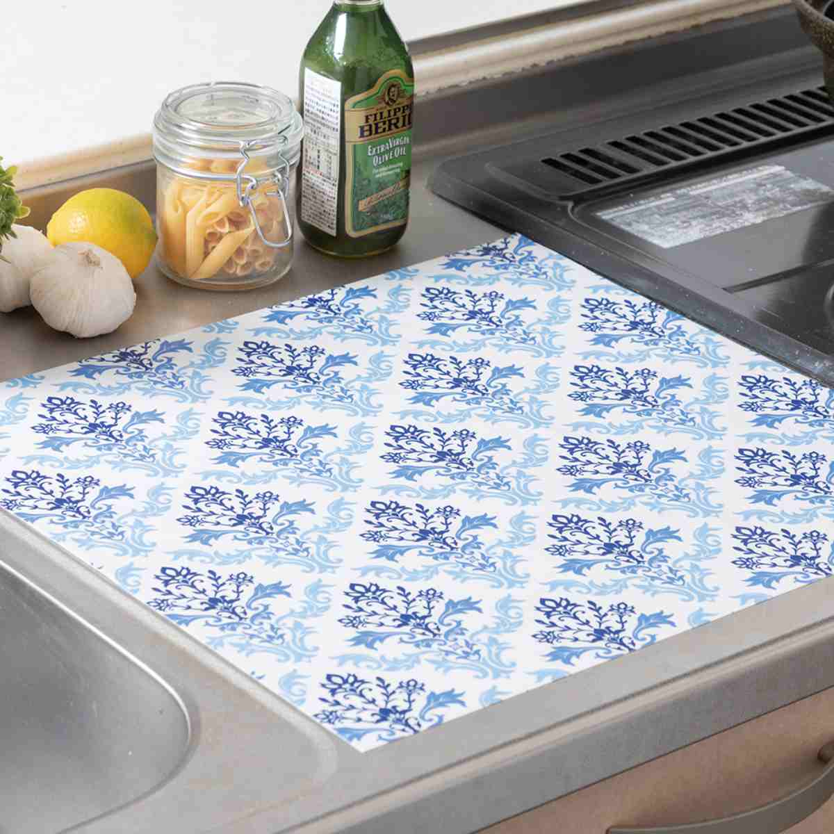 調理台マット キッチン華やか調理台保護マット （ シリコン製マット 調理マット シリコン シリコーン 耐熱 キッチン保護マット シリコンマット ）