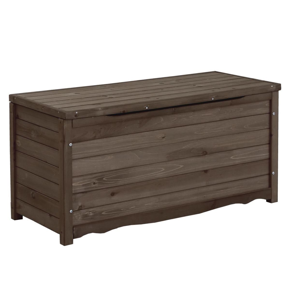ガーデンベンチ 天然木製ボックスベンチ L 幅106cm （ ベンチ 木製 屋外 物置き 屋外収納 ウッドチェア 天然木 庭先 ガーデンファーニチャー ）｜interior-palette｜03