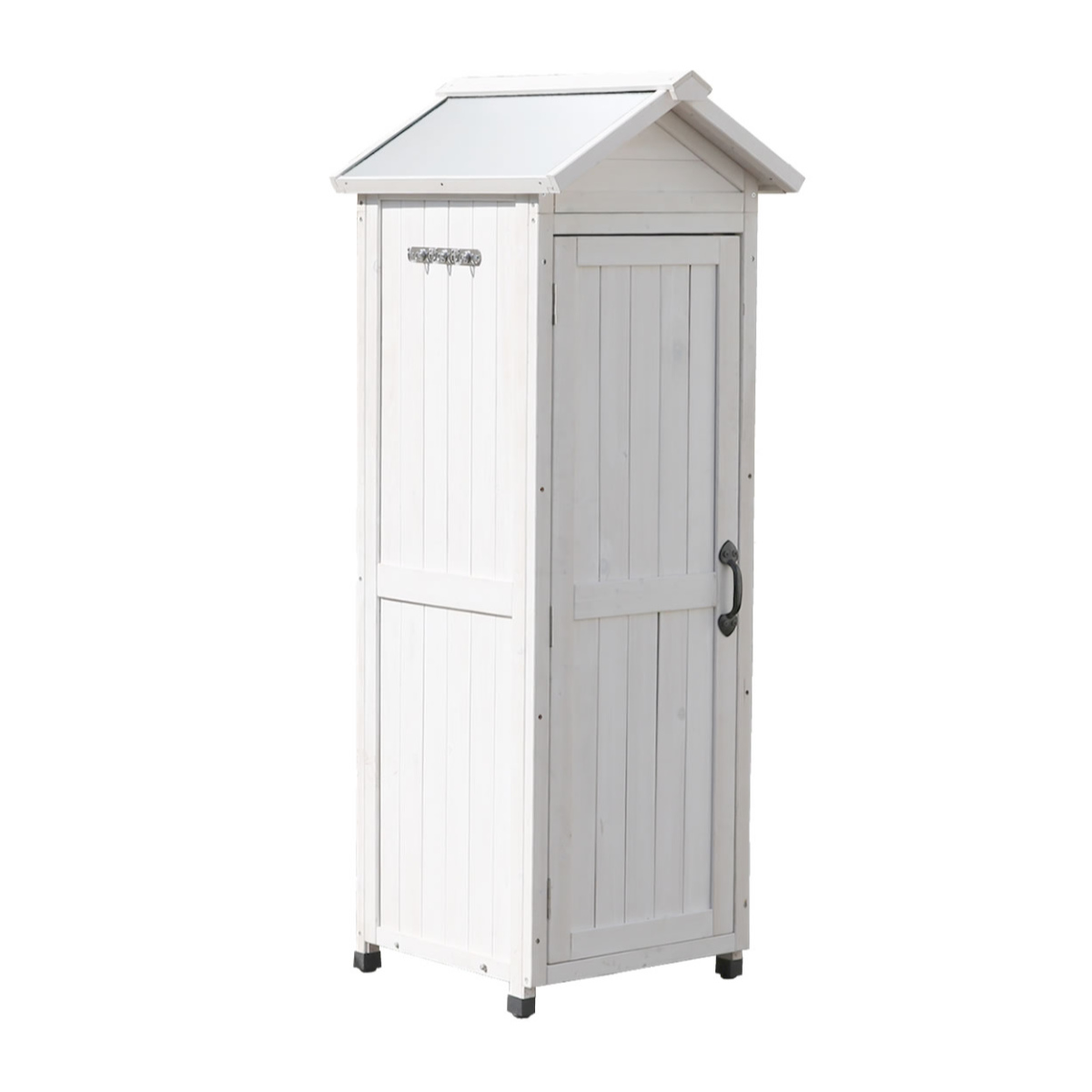 物置 三角屋根スリム収納庫 木製 倉庫 屋外 （ 屋外物置 約 幅 50 cm