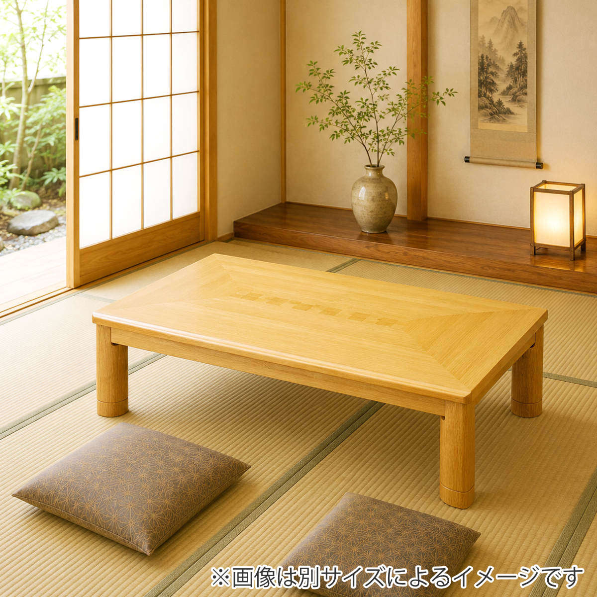 座卓 幅150cm 長方形 継ぎ脚付き サクセス 家具調こたつ 日本製 （ こたつ コタツ 天然木 木製 リビングテーブル ローテーブル 継ぎ足 高さ 35cm 40cm ）_4