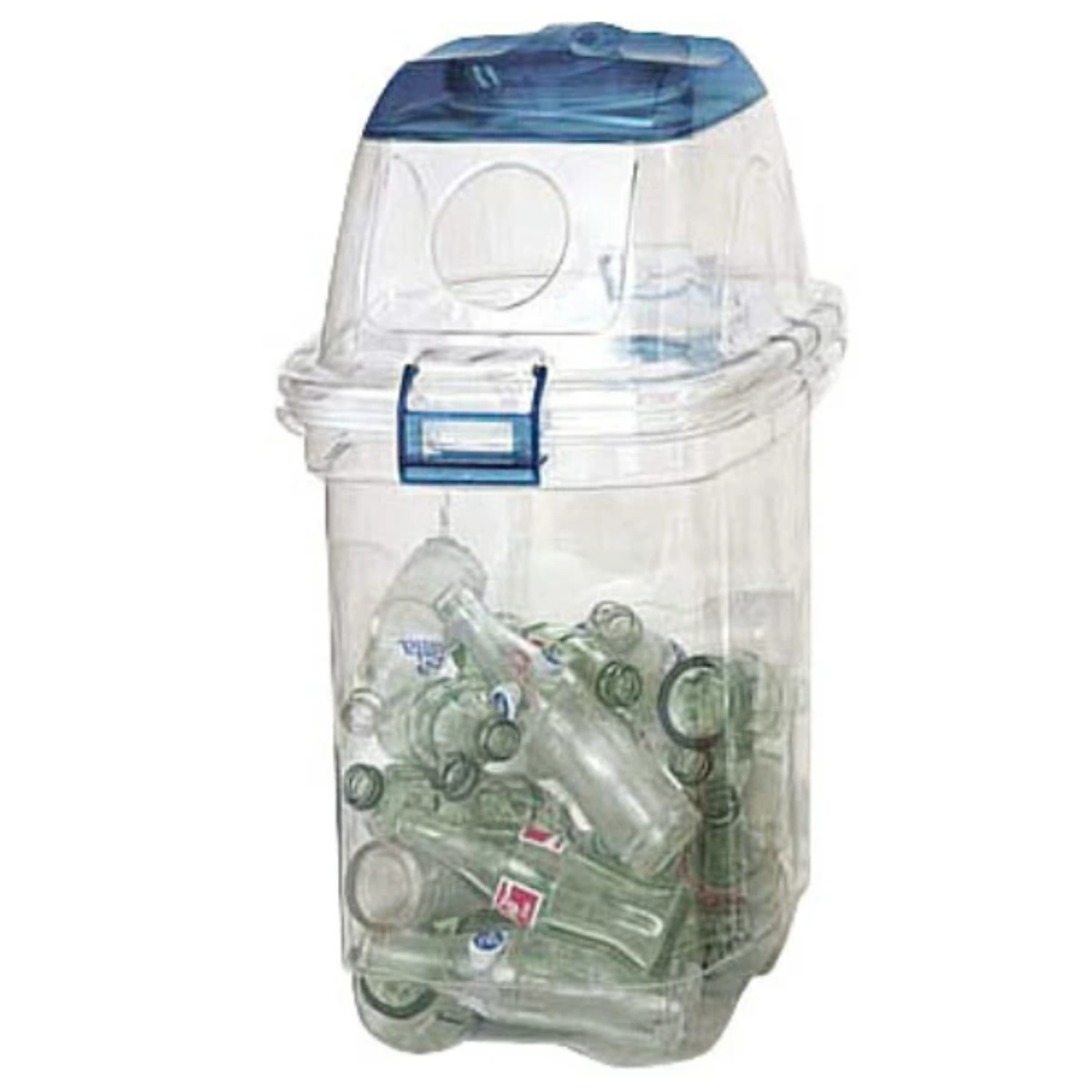 屋内用ゴミ箱 業務用ダストボックス 35L 透明エコダスター 再生プラスチック製 （ コンドル 山崎産業 ゴミ箱 ダストボックス 分別 樹脂製 ごみ箱 ）