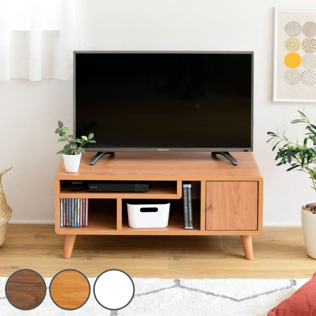 テレビ台 幅80cm AVラック 北欧風 ローボード Pico （ テレビボード TV