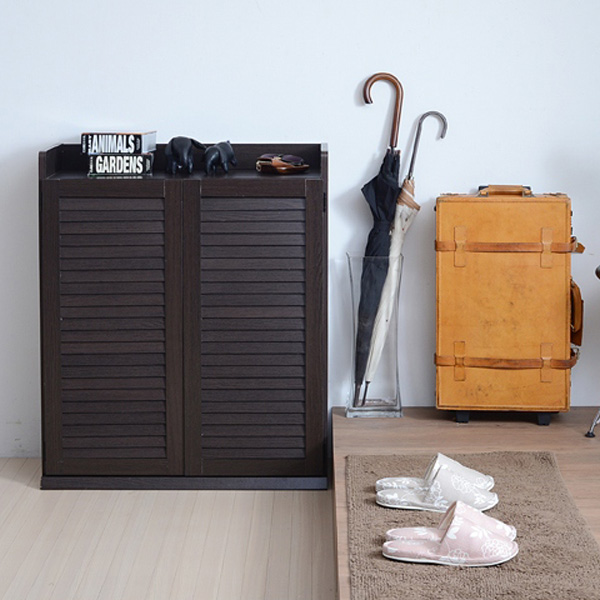 JK-PLAN（ジェイケイ・プラン） 下駄箱 幅75cm 1個 ルーバー 組立品