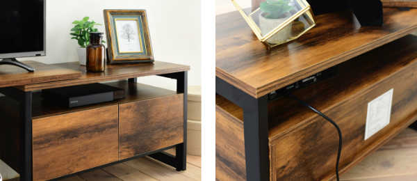 テレビ台 伸縮 ローボード インダストリアル調 ELVIS 幅90〜136cm