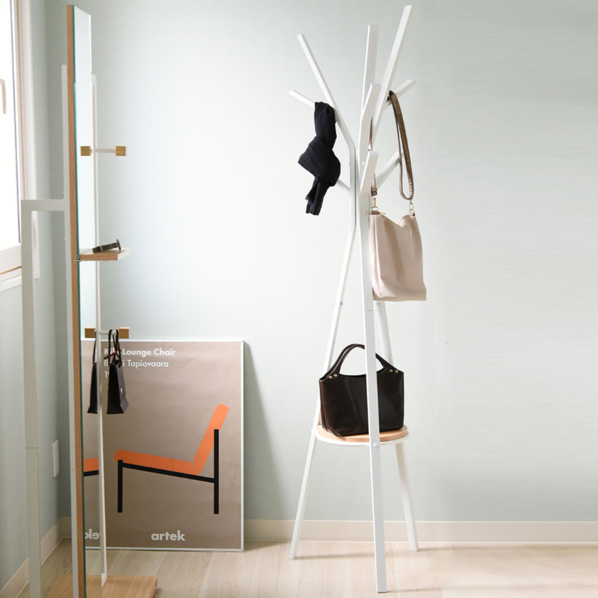 ポールハンガー アイアン ミッドセンチュリー Rita 高さ180cm