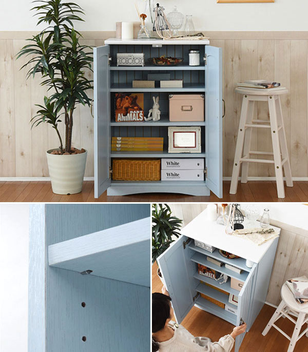 JK-PLAN（ジェイケイ・プラン） キャビネット 幅60.5cm 両開き 収納棚