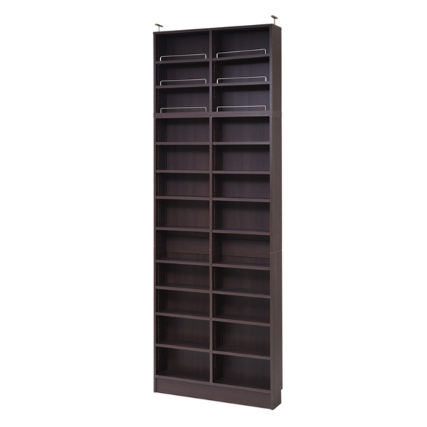 ブックシェルフ 本棚 本棚 幅81cm 上置きセット 1cmピッチ ブックシェルフ スリム 薄型