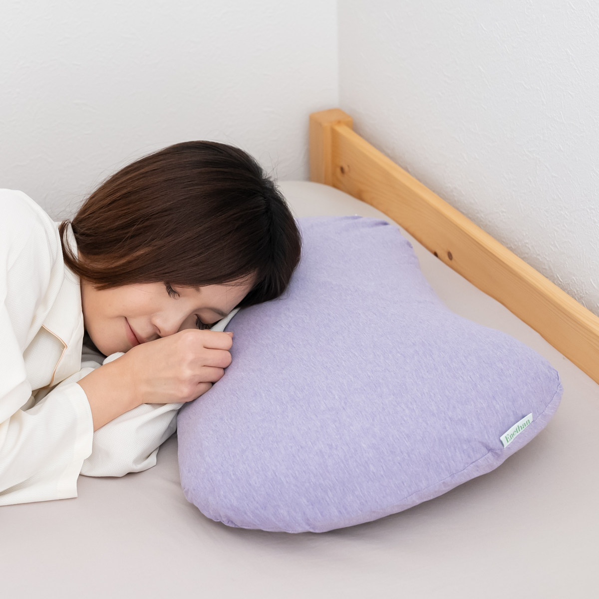 枕 エネタン 無地 60×40cm 低反発ウレタン カバー付き 日本製 （ 洗える 洗濯機OK まくら 綿100％ オーガニックコットン 消臭 抗菌 防ダニ ヨモギ ） | ブランド登録なし | 15