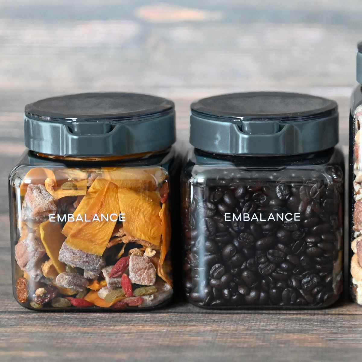 EMBALANCE 保存容器 1.1L プッシュアップコンテナ 2個セット （ エン 
