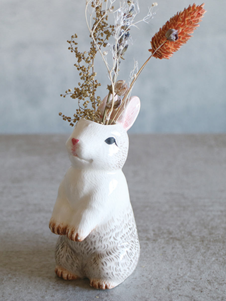 花瓶 一輪挿し フラワーベース 動物 （ 花びん 花器 アニマル 置物