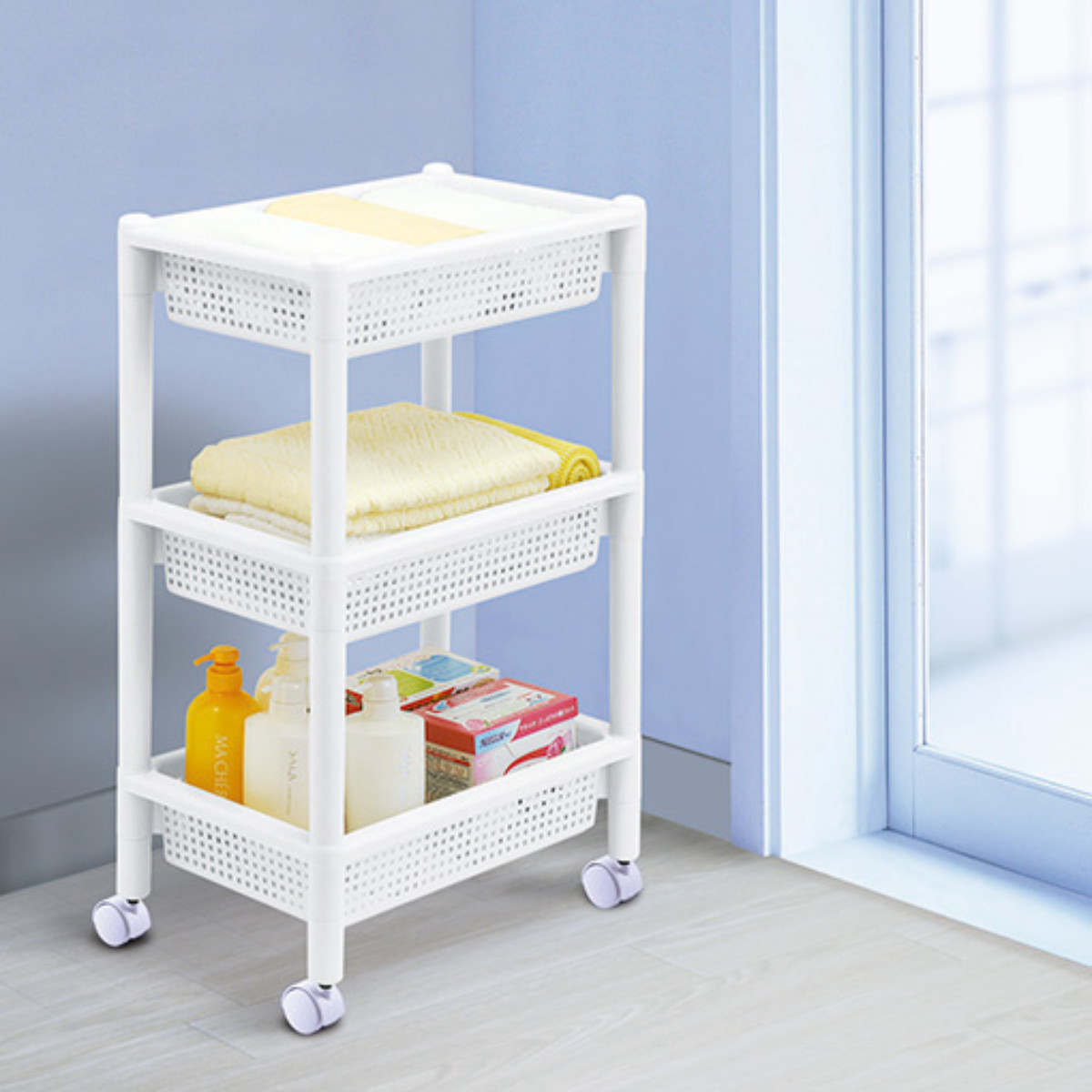 不動技研（FUDOGIKEN） マルチワゴン システムバスケット キャスター