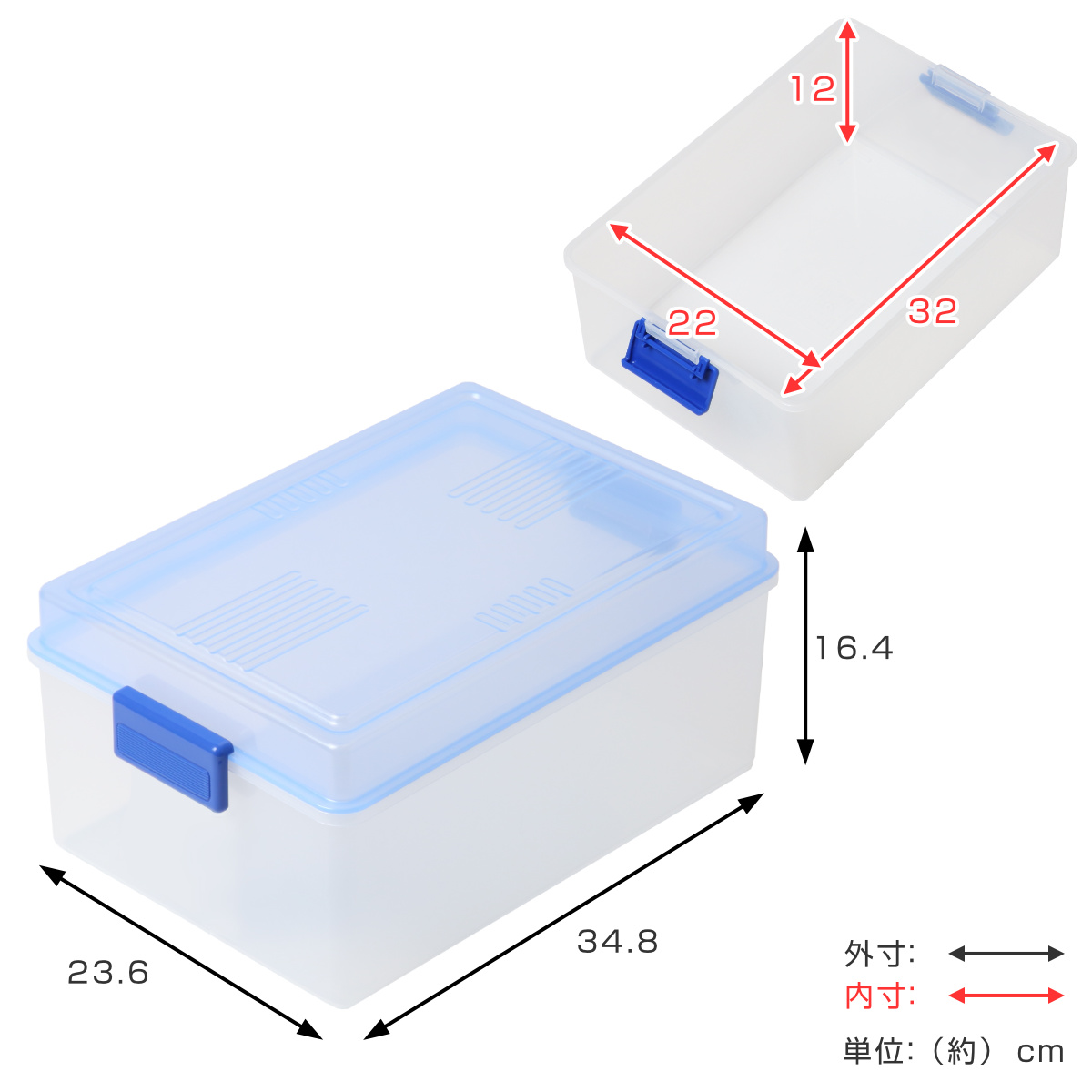 収納ボックス ベストボックス A4 蓋付き (...の詳細画像3
