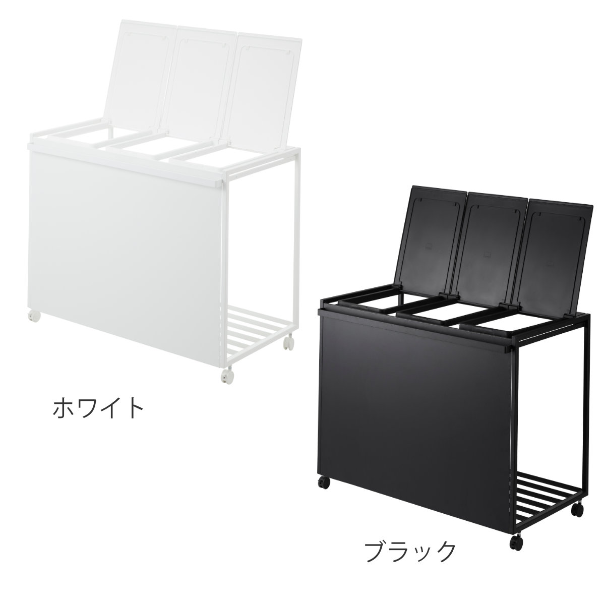 山崎実業 tower 蓋付き目隠し分別ダストワ...の詳細画像3