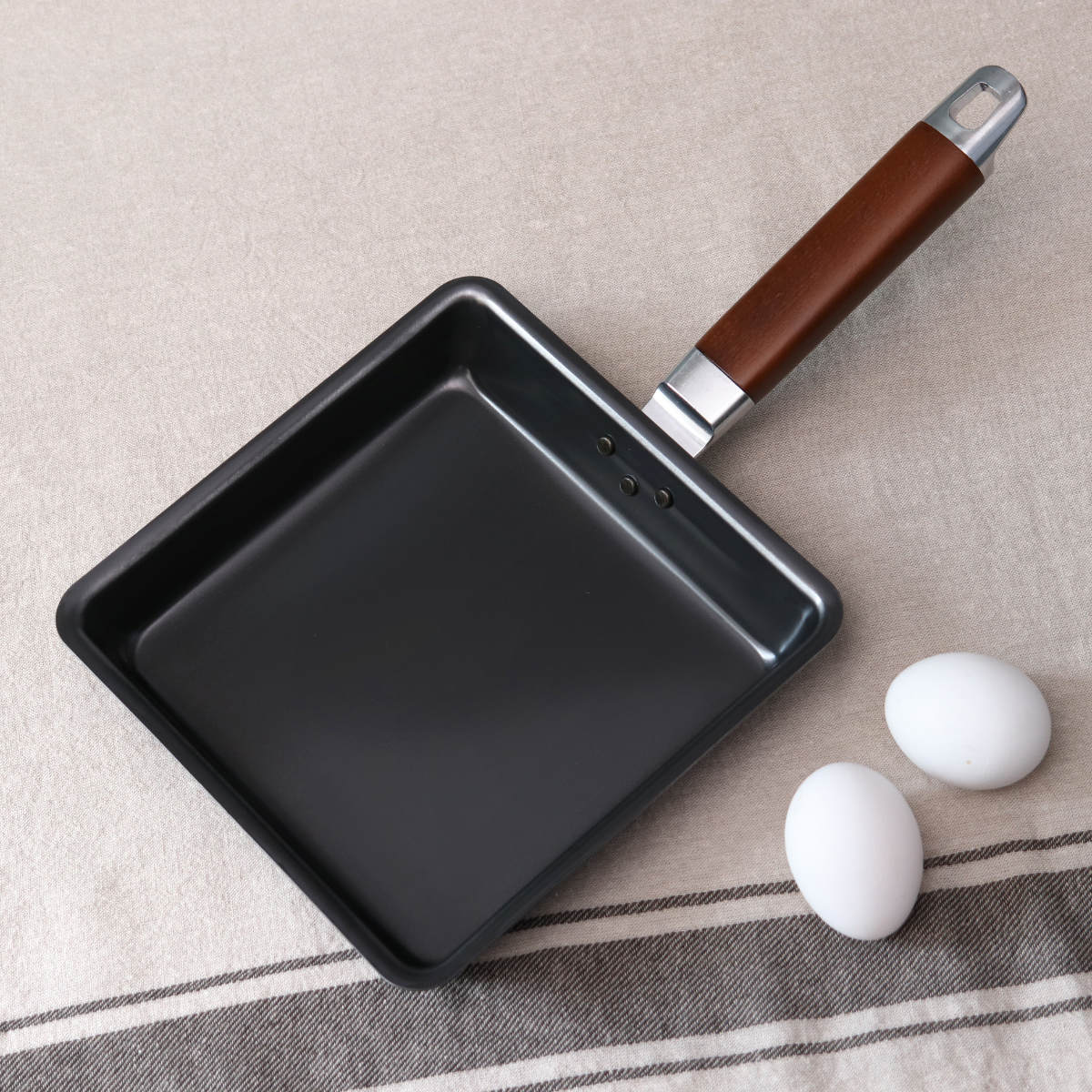 ヨシカワ 卵焼き器 20×20cm IH対応 鉄製 ワイド 日本製 正方形 （ ガス