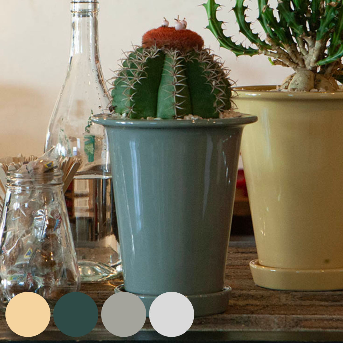 �_���g�� �A�ؔ� �{�^�j�[�����O�|�b�g �r ���a14.6cm �K�[�f���|�b�g �i DULTON �v�����^�[ �v�����g�|�b�g �A���p�|�b�g �� �Ԋ� ���J�o�[ �|�b�g �j