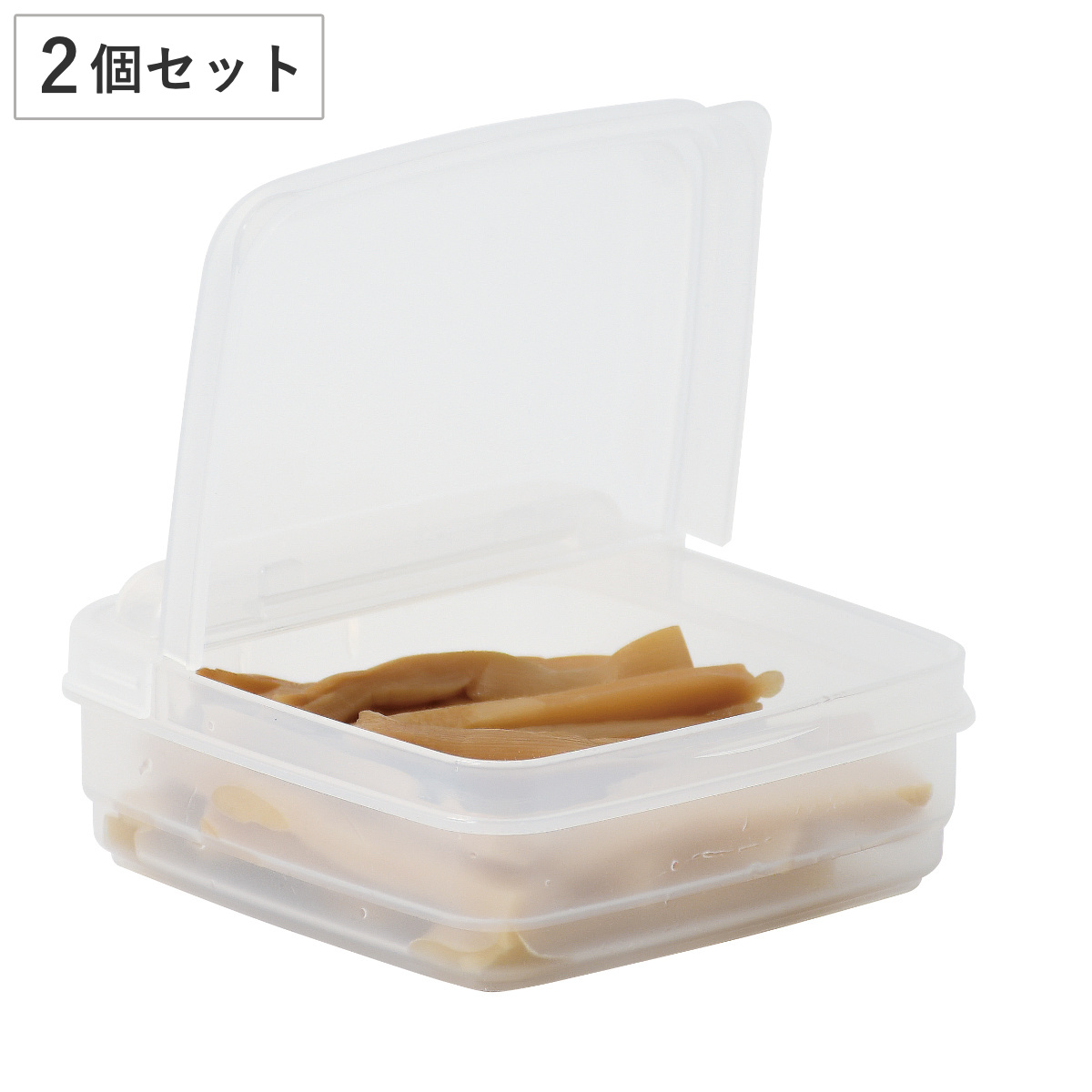 保存容器 中華家 PC蓋が立つ薬味容器2個組