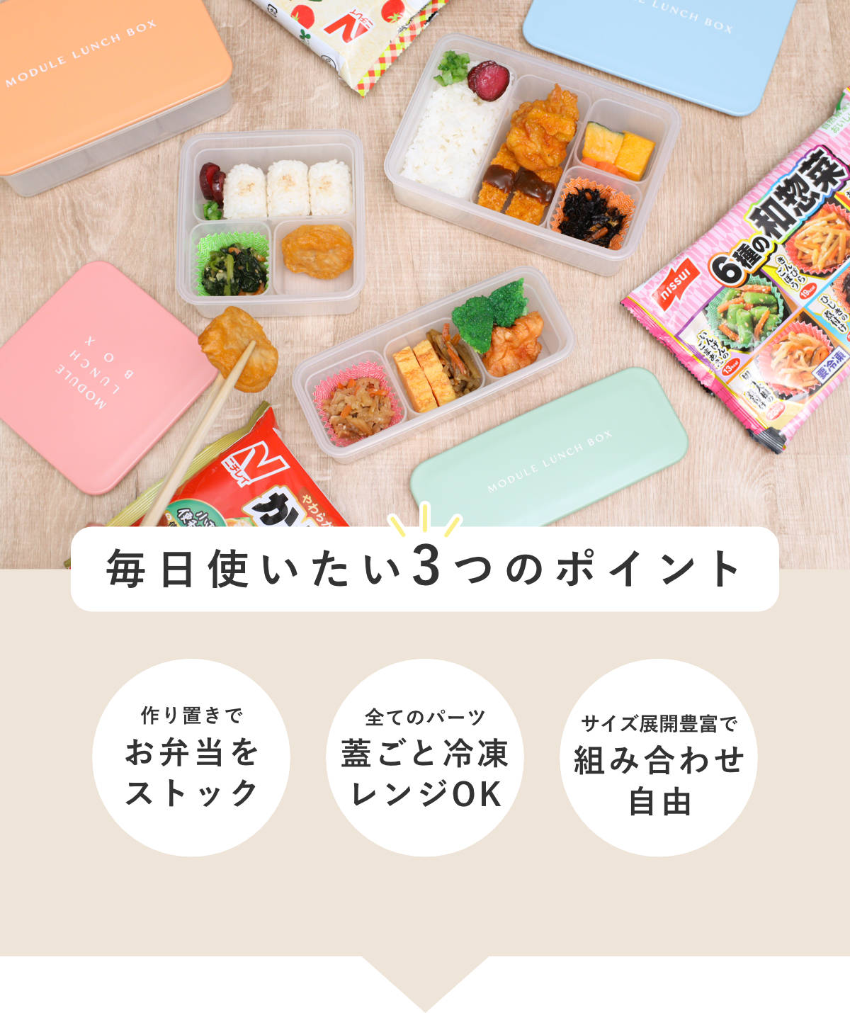 弁当箱 冷凍 1段 300ml MODULE ...の詳細画像3