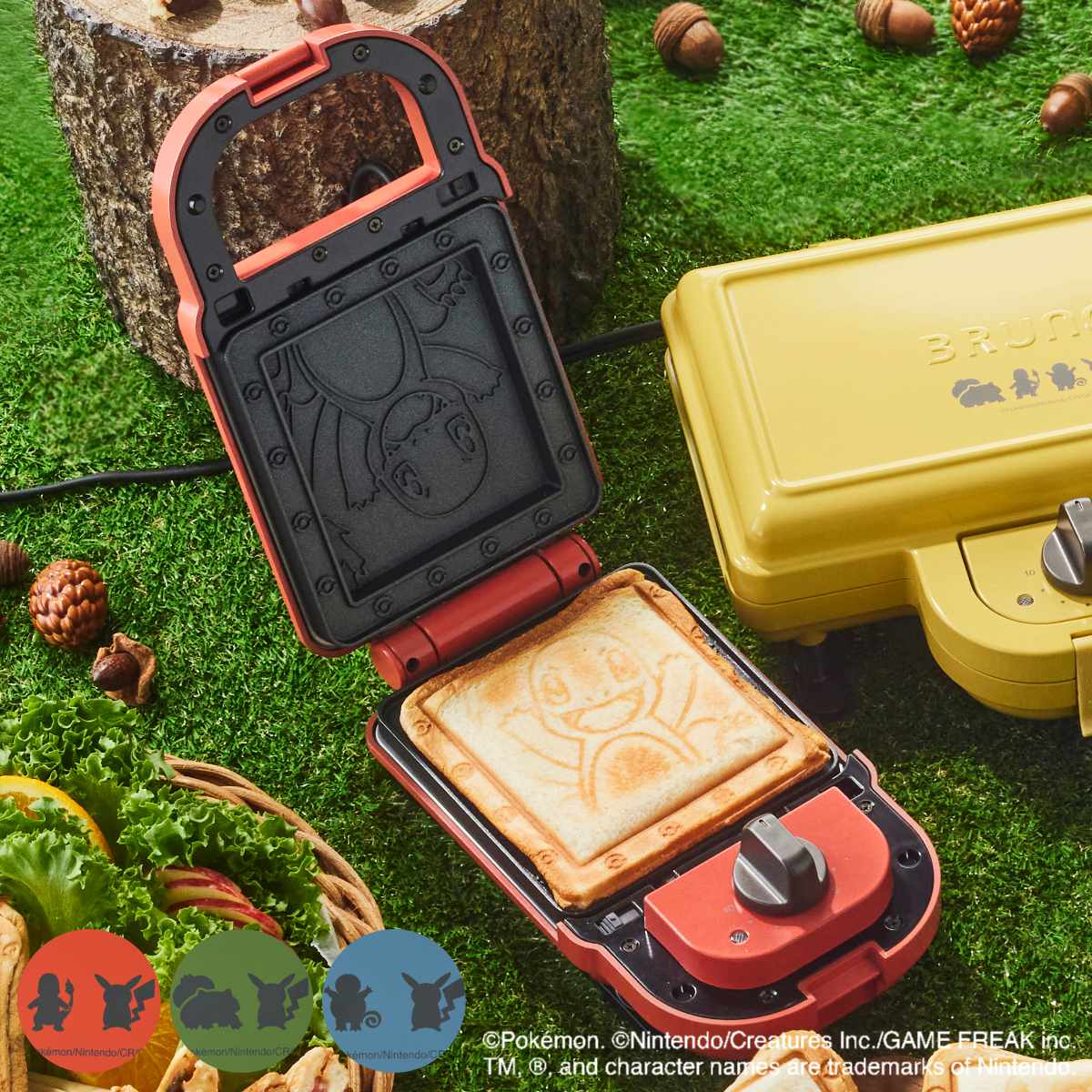BRUNO（ブルーノ） ホットサンドメーカー シングル 両面焼き POKEMON 