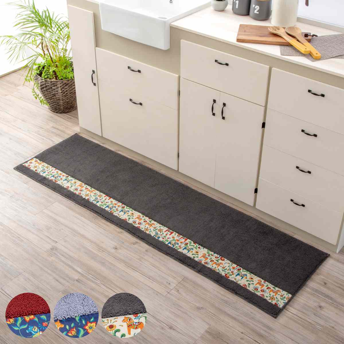 �L�b�`���}�b�g �_�[���w�X�g 50×240cm �i 50cm 240cm �􂦂� ���ׂ�~�߉��H �z�� ���� �R�� �h�L ���{�� �j