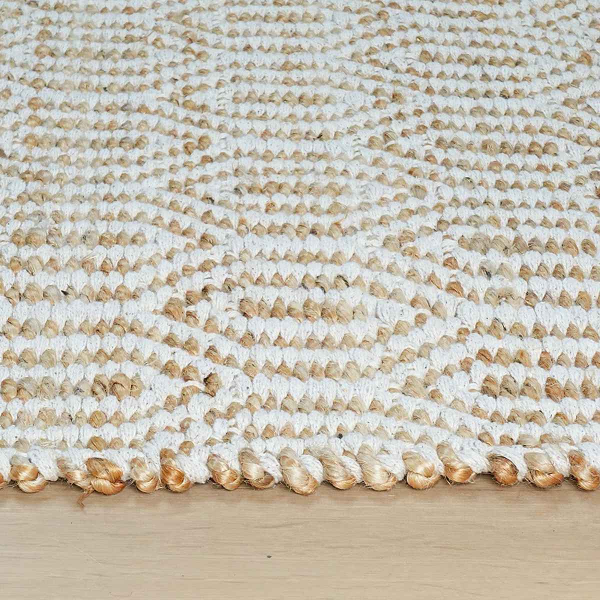 ラグ ジュートラグ 140×200cm ホットカーペット対応 （ ラグマット