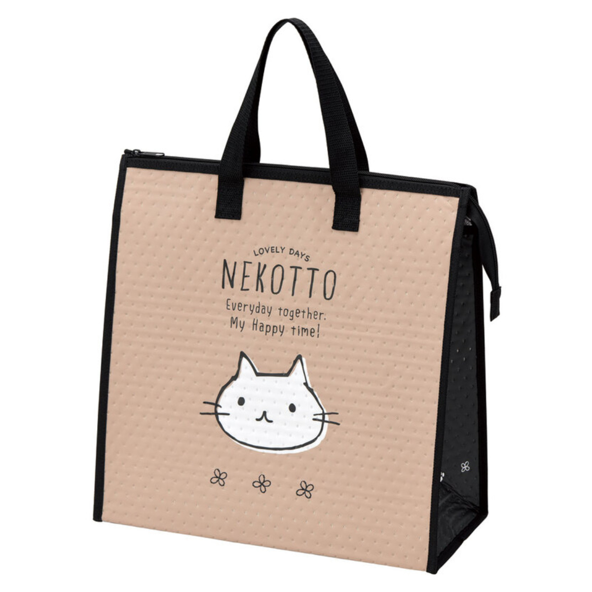 トートバッグ 不織布行楽トートバッグ ねこっと （ ランチバッグ 大きめ 保冷 弁当袋 お弁当袋 ランチトートバッグ ）