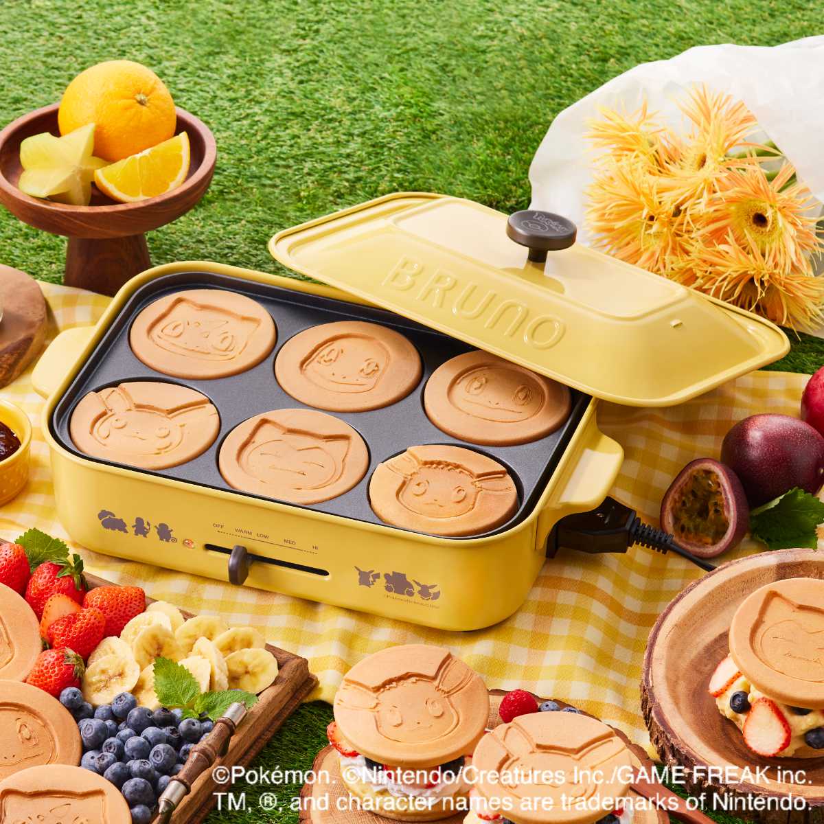 【未使用】BRUNO ブルーノ　ポケモン　コンパクトホットプレート BRUNO（ブルーノ） コンパクトホットプレート POKEMON たこ焼き