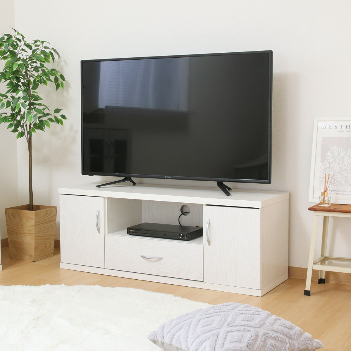 テレビ台　118cm 不二貿易（Fuji Boeki） テレビ台 幅118cm シンプル ラルゴ （ TV台 TV