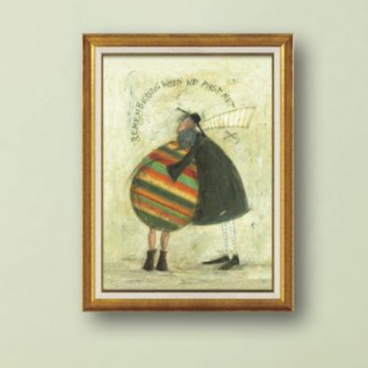 アートパネル サムトフト 『初めて会ったこと覚えてます』 54.5×71.5cm （ 絵画 絵 アート インテリア 額 額入り 壁掛け カラフル ）