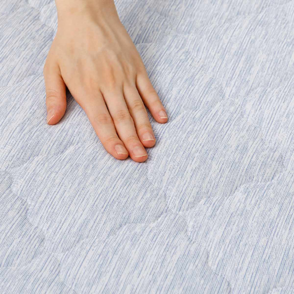 ラグ アンダーラグ セット ピターら 185×185cm 接触冷感 下敷きラグ 2畳用 （ マット ラグマット ひんやりマット 正方形 冷感生地 ズレない ） | HAGiHARA | 14