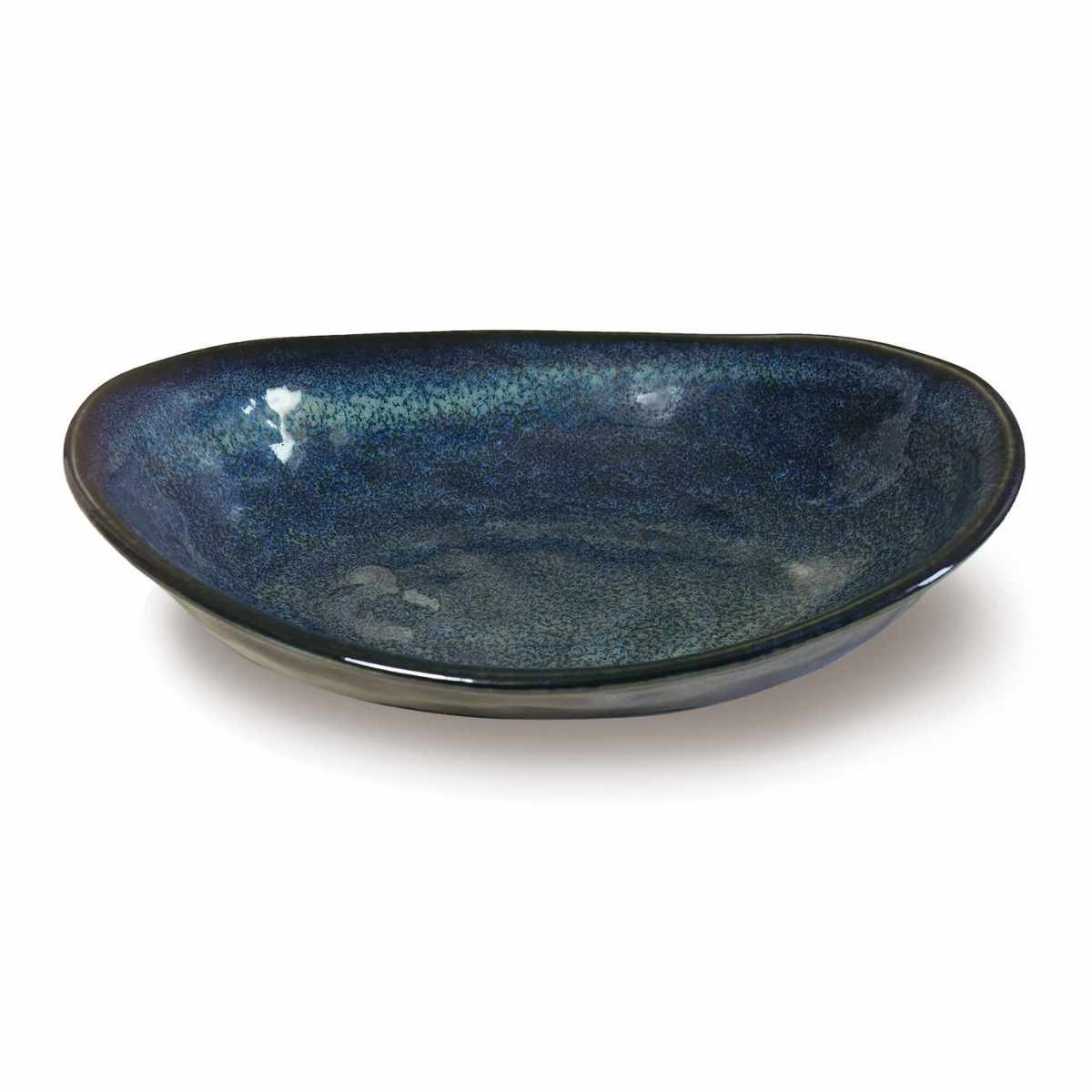 カレー皿 24cm オーバル 窯変 磁器 （ 食洗機対応 電子レンジ対応