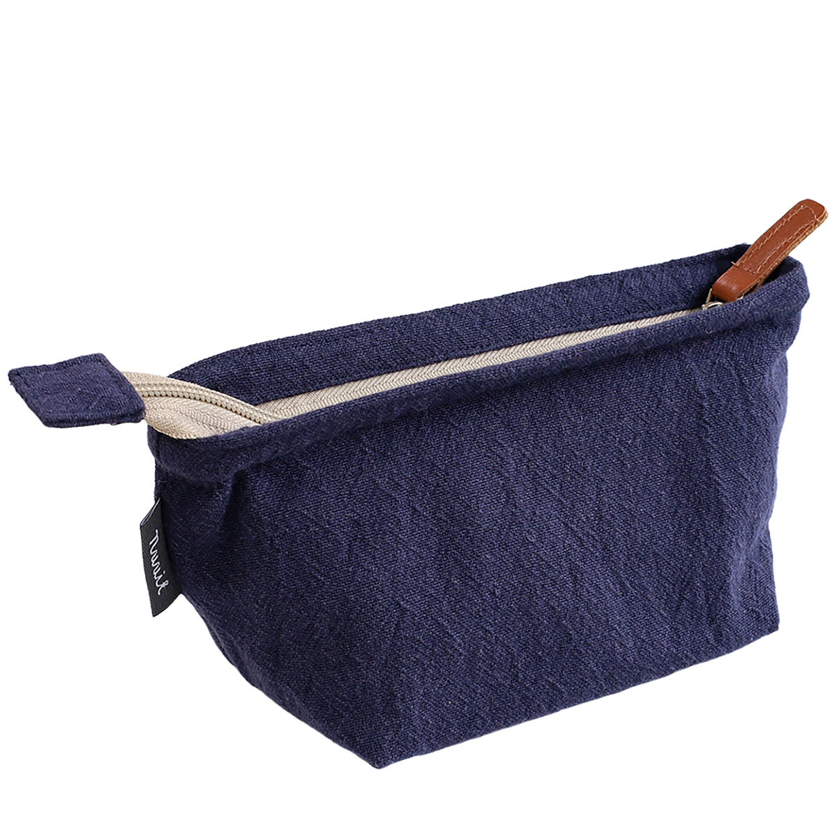 ポーチ ウォッシュドコットン Mサイズ 綿 100％ 小物入れ 化粧ポーチ （ マルチポーチ コスメポーチ マチあり トラベルポーチ コットン 無地 布製 北欧 ）