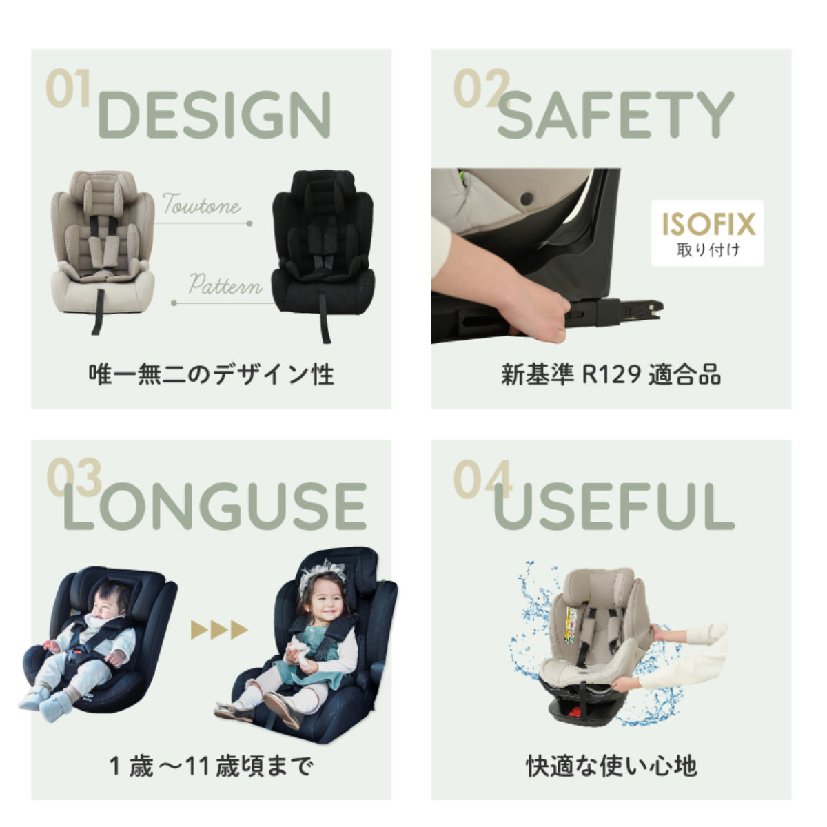チャイルドシート ジュニアシート ISOFIX...の詳細画像4