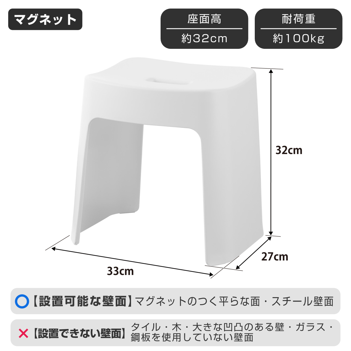山崎実業 tower 洗いやすいマグネット風呂...の詳細画像3